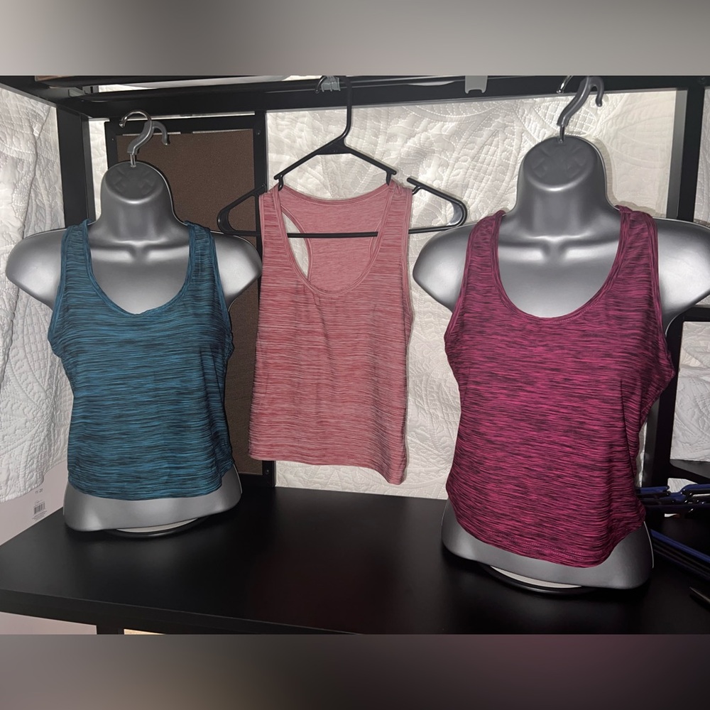 Bundle of 3 Girls Racerback Tanks size Large